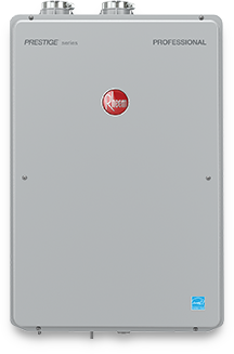 Rheem - Tankless Water Heater at Johnsons Heating and Cooling - Westmoreland County; plumbing services