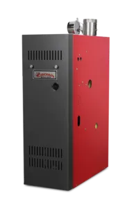 A black and red Crown Boiler.